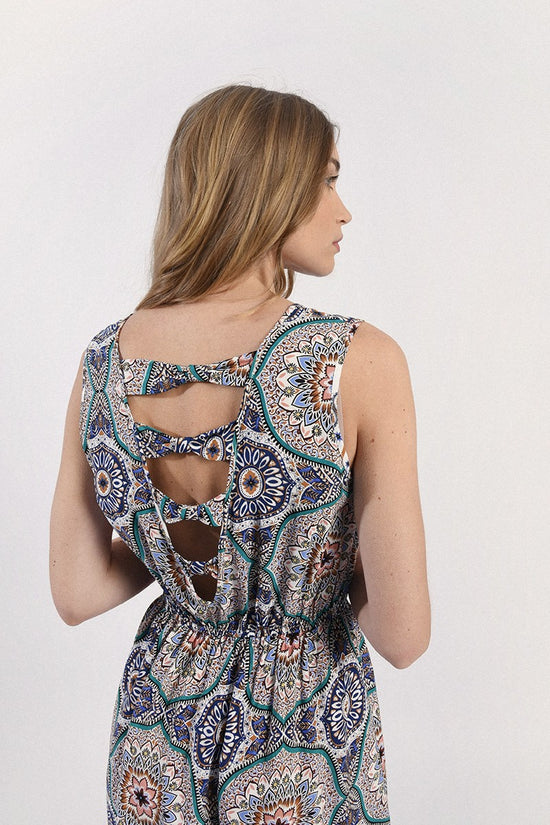 Load image into Gallery viewer, Printed Mini Dress - Blue Adele
