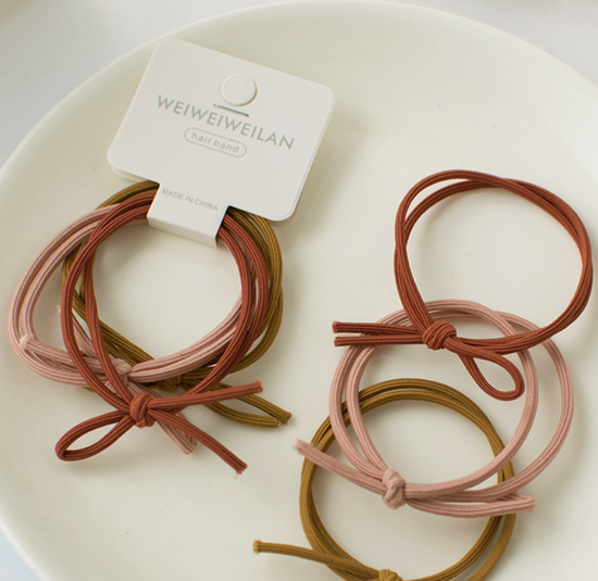 Knotted Hair Tie - Maple Multi