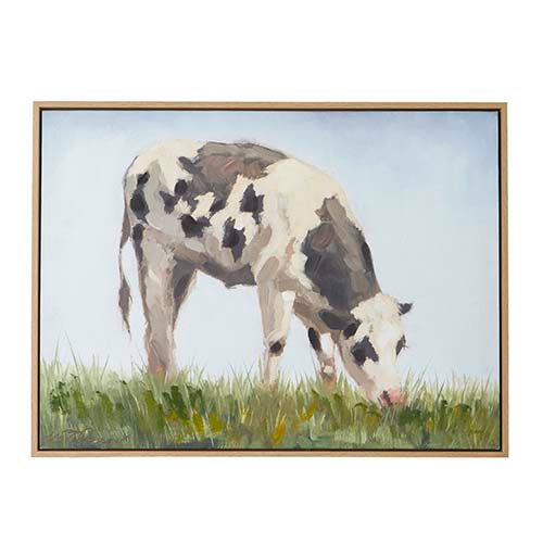 Grazing Cow Framed Print