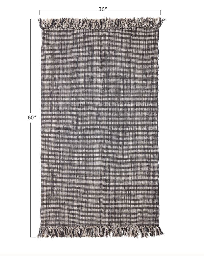 Cotton Fringe Rug - 3' x 5'