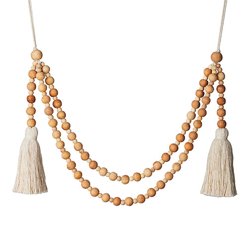 Load image into Gallery viewer, Double Swag Wood Bead Garland
