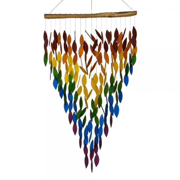 Load image into Gallery viewer, Premiere Rainbow Waterfall Wind Chimes
