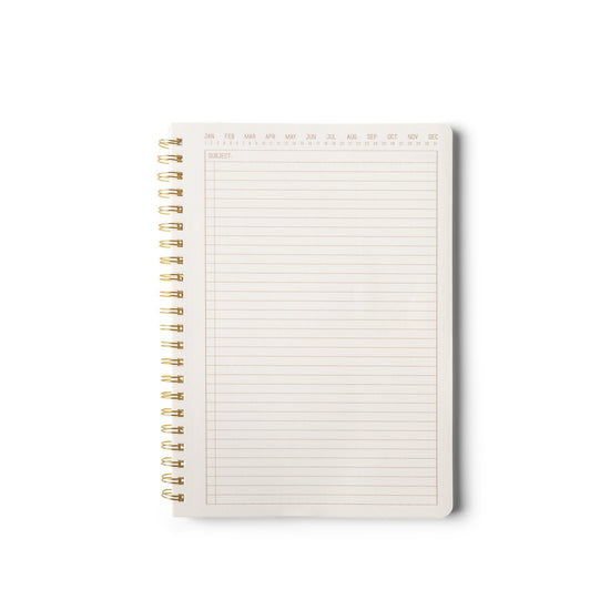 Textured Cover Crest Notebook