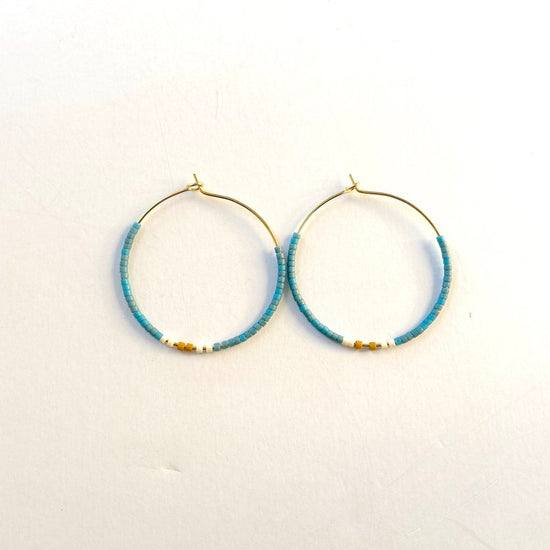 Load image into Gallery viewer, Tondo Earrings - Light Blue
