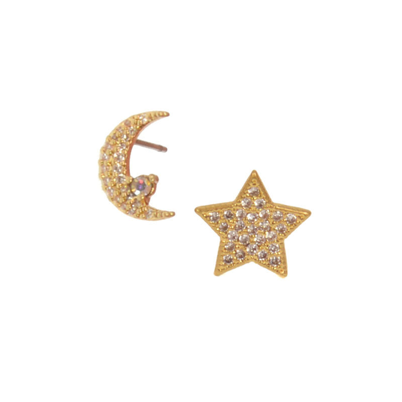 Load image into Gallery viewer, Moon and Star Earrings
