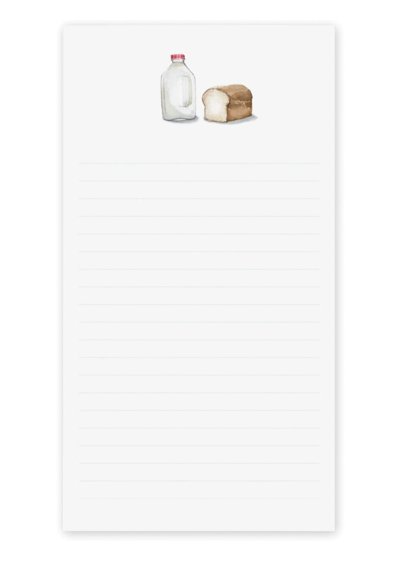 Milk and Bread Notepad