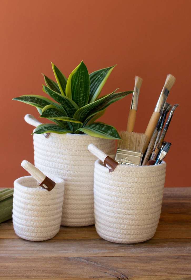 Load image into Gallery viewer, Coiled Cotton Storage Basket - 3 Sizes
