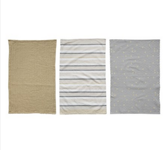 Cotton Tea Towels, Set of 3