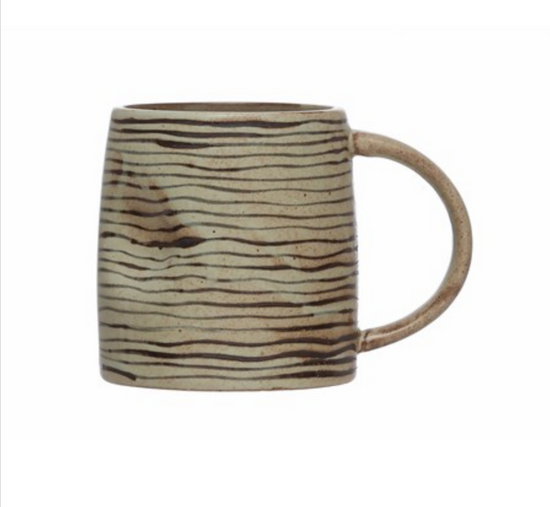 Load image into Gallery viewer, Hand-Painted Stoneware Mug
