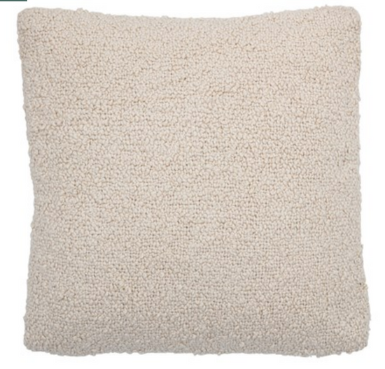 Load image into Gallery viewer, Square Cotton Boucle Pillow
