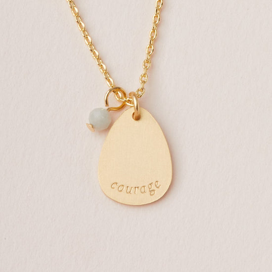 Load image into Gallery viewer, Amazonite &amp;amp; Gold Charm Necklace
