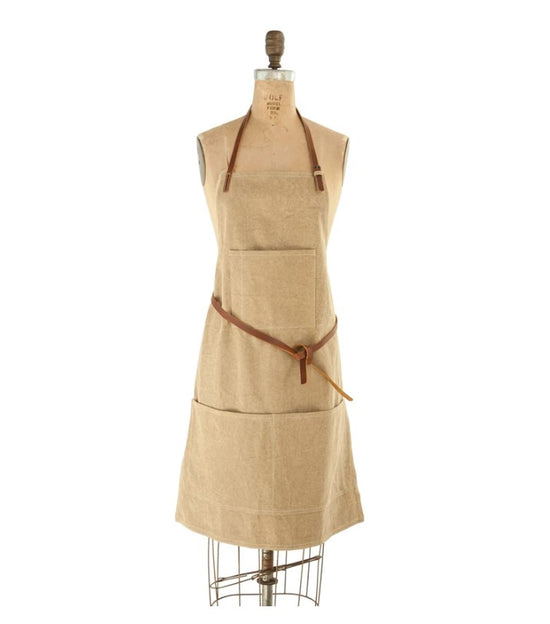 Cotton Canvas Apron with Pockets
