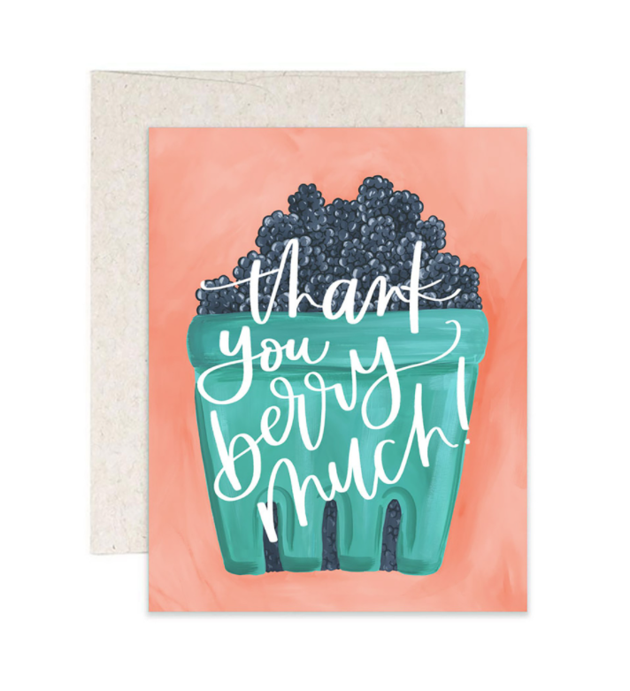 Load image into Gallery viewer, &amp;quot;Thank You Berry Much&amp;quot; Card
