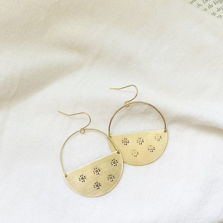 Load image into Gallery viewer, Big Quilt Earrings
