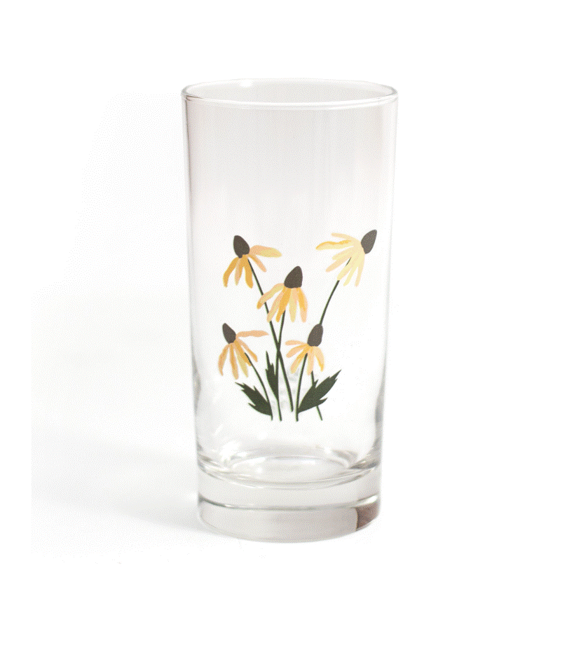 Flora & Fauna Glass Can