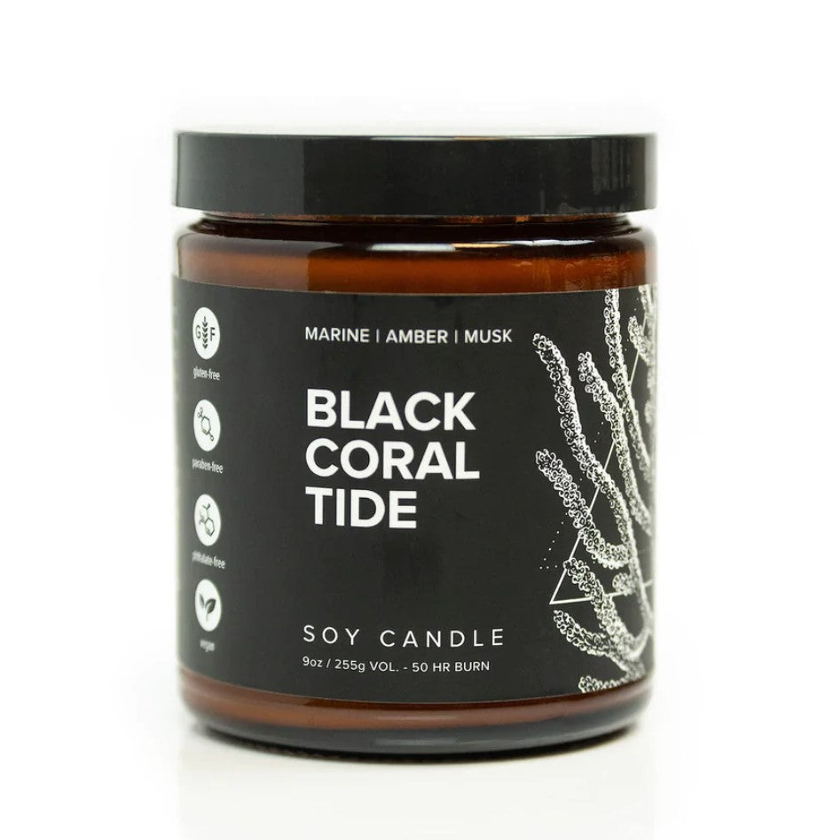 Load image into Gallery viewer, Black Coral Tide Candle - 9 oz.
