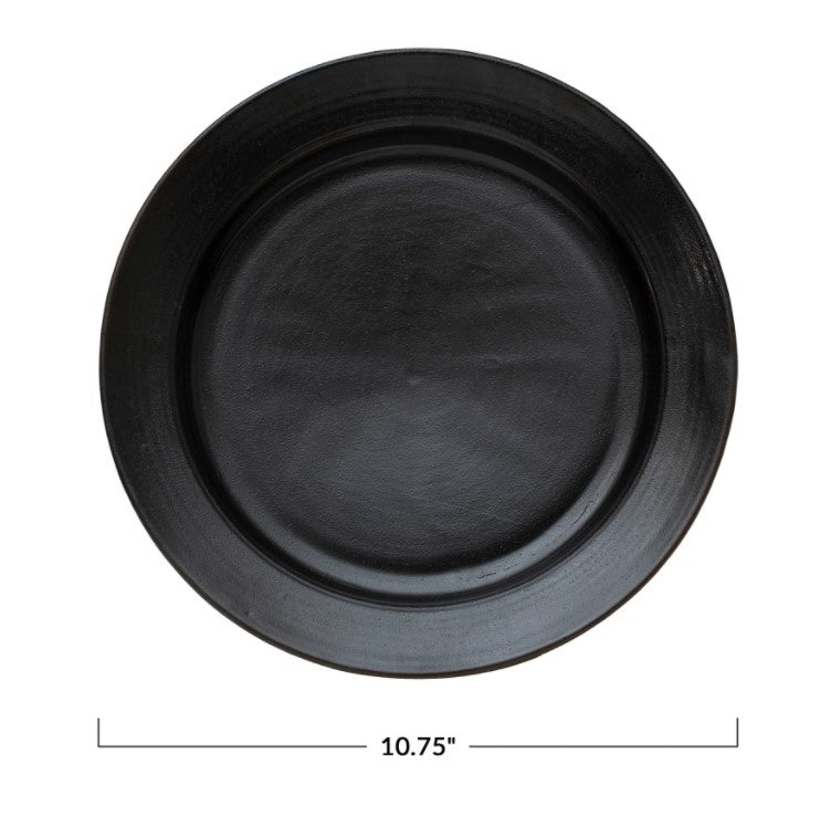 Load image into Gallery viewer, Stoneware Plate - Black
