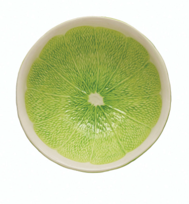 Ceramic Bowls with Citrus Designs