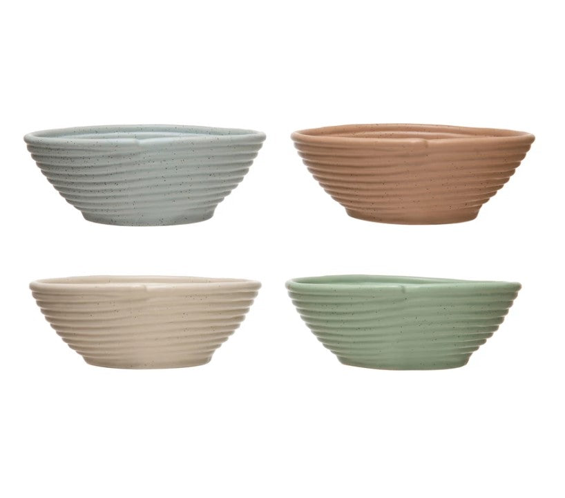 Ribbed Stoneware Bowls