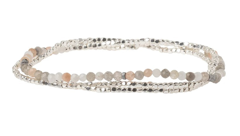 Load image into Gallery viewer, Scout Delicate Wrap - Moonstone &amp;amp; Silver
