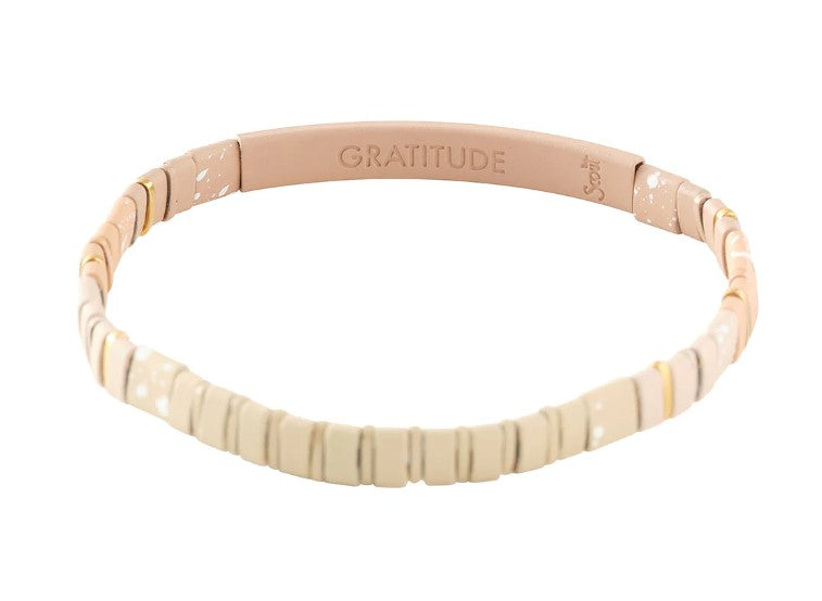 Load image into Gallery viewer, Scout Good Karma Ombre Bracelet - &amp;quot;Gratitude&amp;quot; - Fawn/Gold
