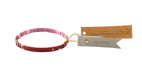 Scout Good Karma Ombre Bracelet - "Gratitude" - Mulberry/Silver
