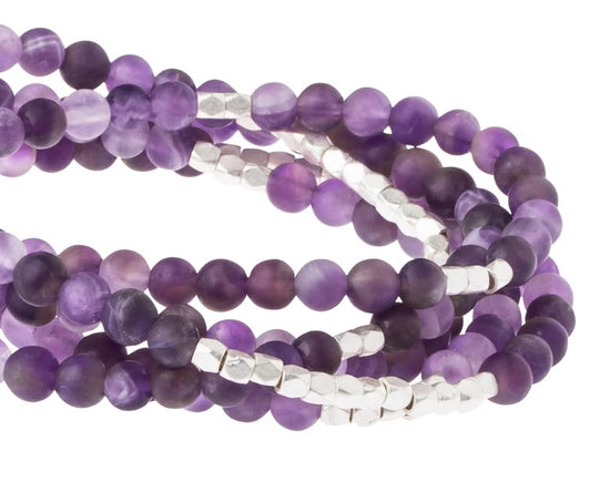 Load image into Gallery viewer, Amethyst &amp;amp; Silver Scout Wrap

