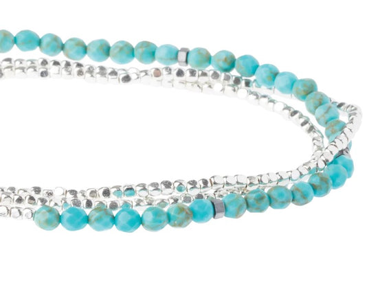 Scout Delicate Wrap - Turquoise & Silver