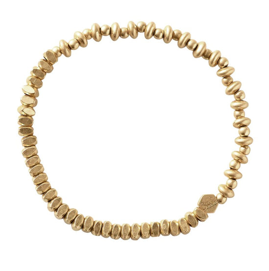 Mini Stacking Bracelet - Mixed Gold