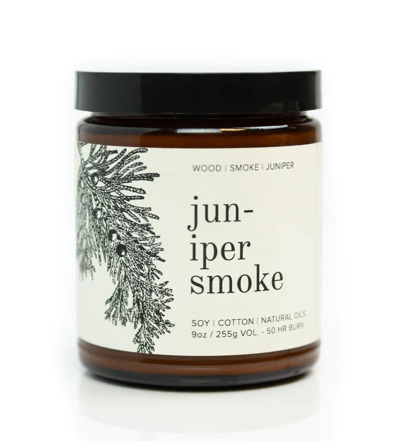 Load image into Gallery viewer, Juniper Smoke Candle Jar - 9 oz.
