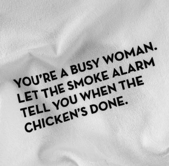 "Busy Woman" Tea Towel