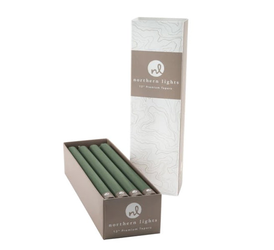 12 Inch Taper Candles - Eucalyptus - Sold Separately