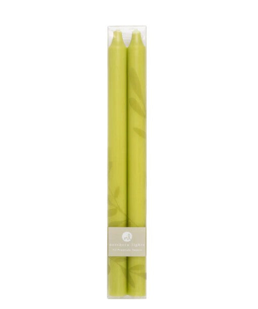 12 Inch Taper Candles - 2 Pack - New Leaf
