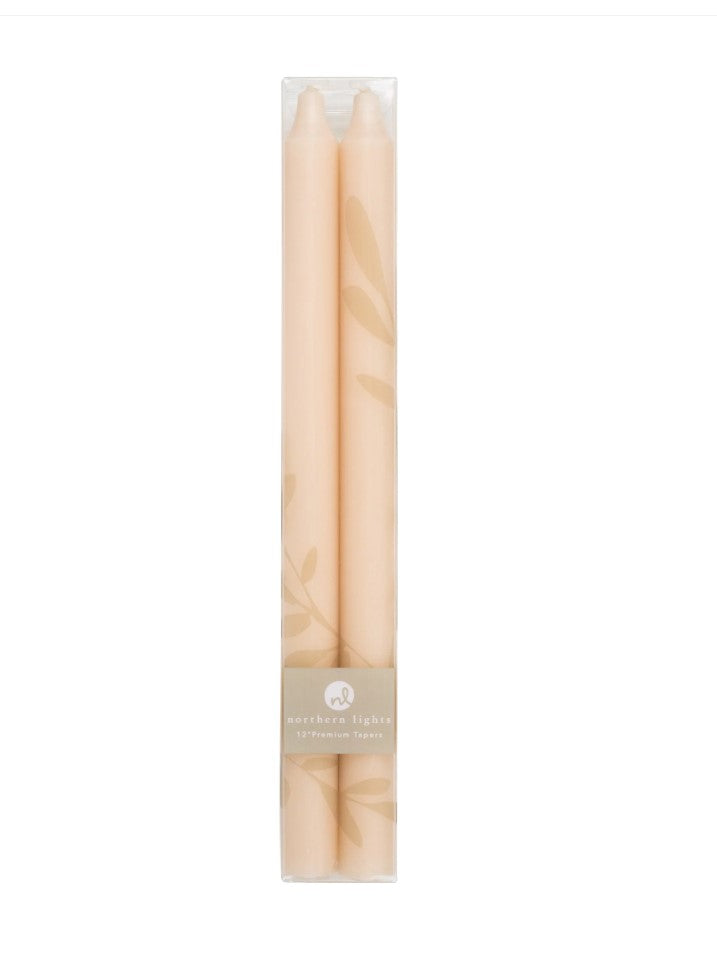 12 Inch Tapers - 2 pack - Custard
