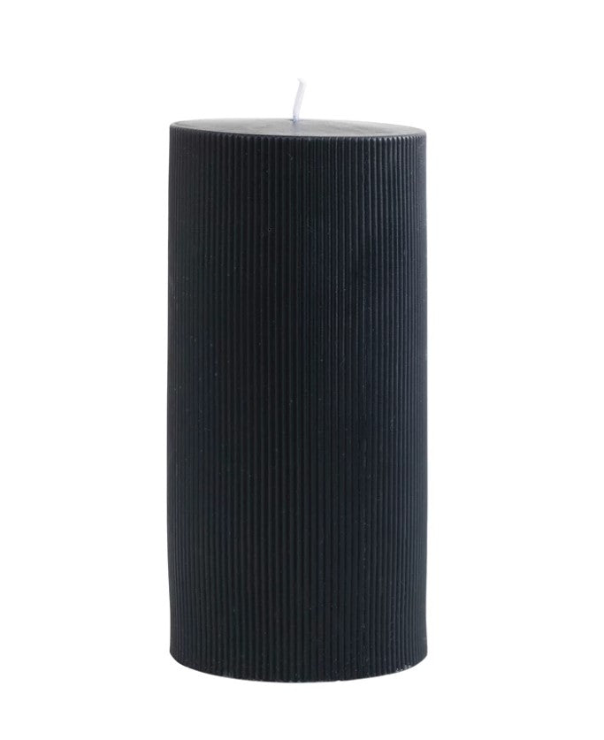 Load image into Gallery viewer, Pleated Pillar Candle - 6 inch
