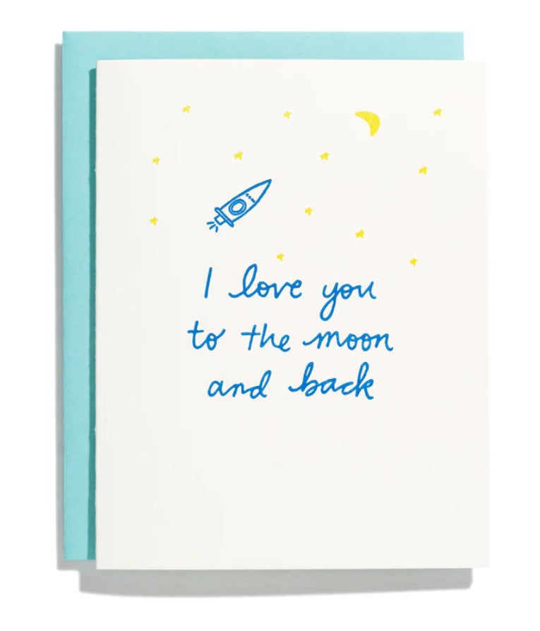 Load image into Gallery viewer, Love You to the Moon and Back Card
