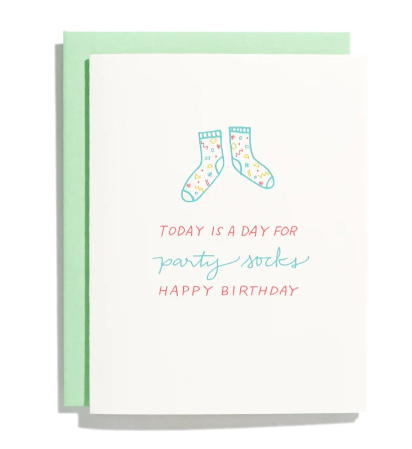 Party Socks Birthday Card