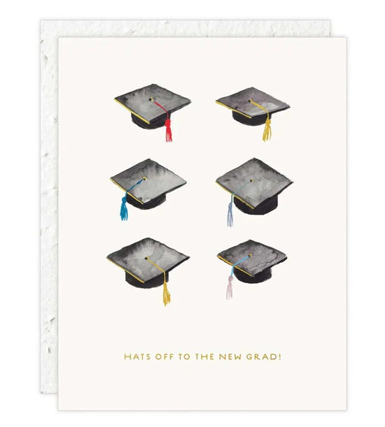 Load image into Gallery viewer, &amp;quot;Hats Off&amp;quot; Graduation Card
