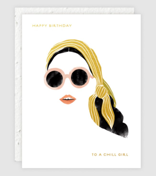 Sunglasses & Scarves Birthday Card