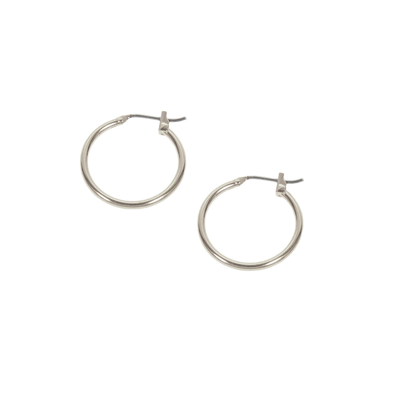 Small Classic Hoops in Silver