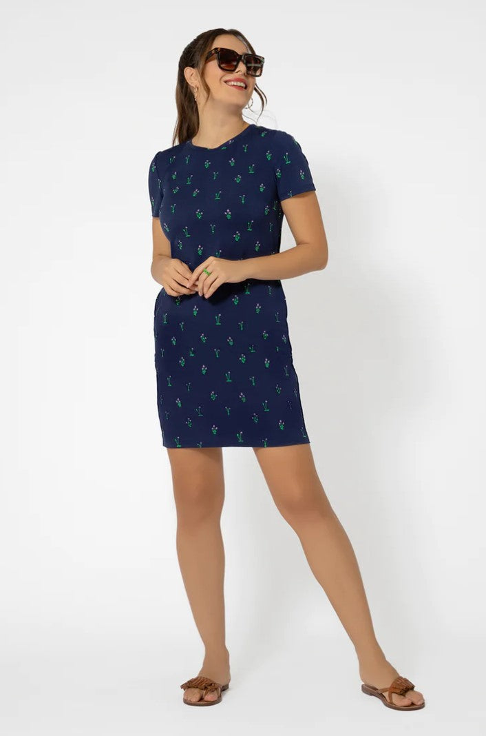 bailey blue floral dress Light Blue Midi Beach Dress main image 0