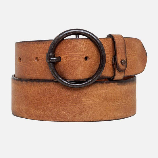 Pip Vintage Full-Grain Leather Belt - Cognac
