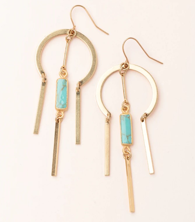 Scout Dream Stone Earrings - Turquoise/Gold