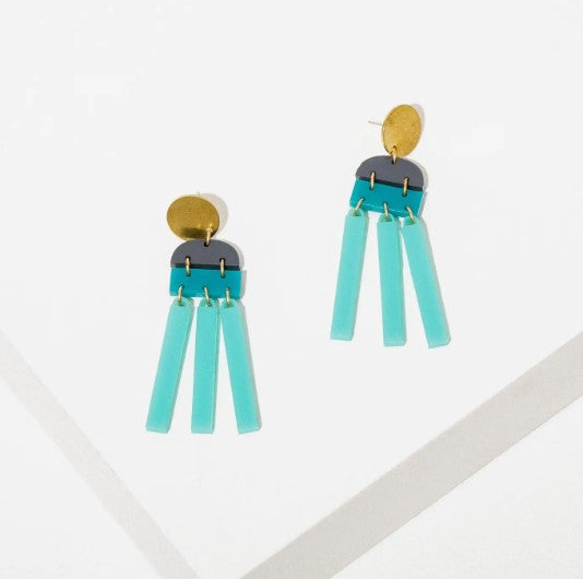 Roxane Earrings - Ocean