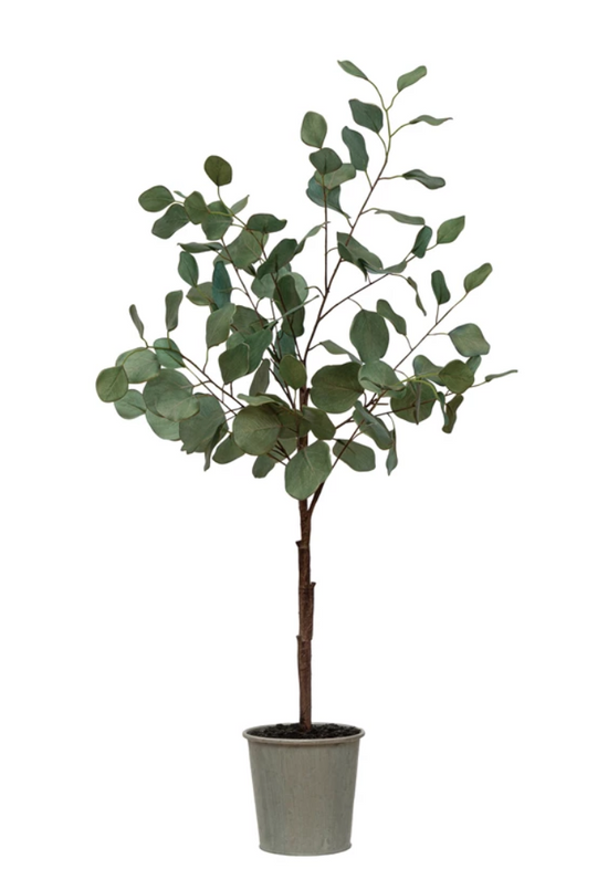Load image into Gallery viewer, Faux Eucalyptus Tree in Pot
