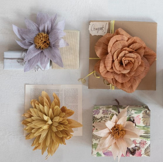 Load image into Gallery viewer, Handmade Paper Flower Wall Decor - Purple
