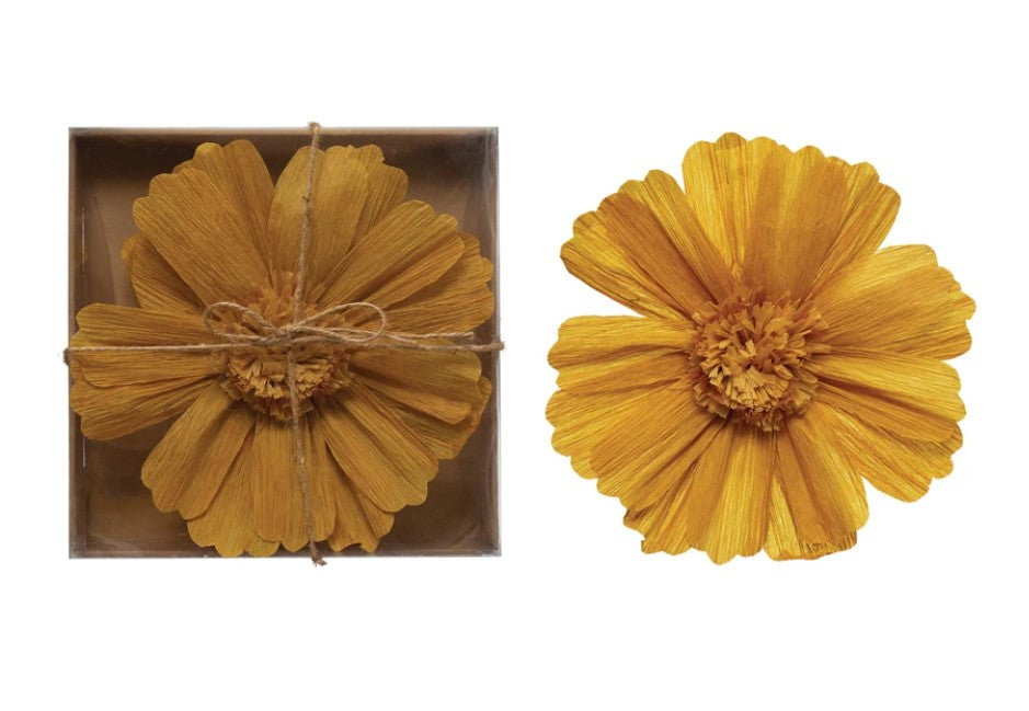 Load image into Gallery viewer, Handmade Paper Flower Wall Decor - Yellow
