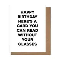 Glasses Card