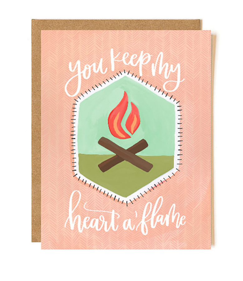 "Heart A'Flame" Card