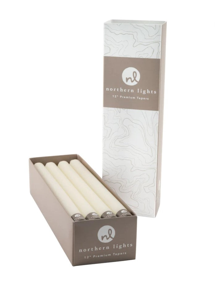 12 Inch Taper Candles - Ivory - Sold Separately